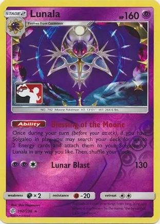 Lunala  - Reverse Holofoil League & Championship Cards - Holo Rare