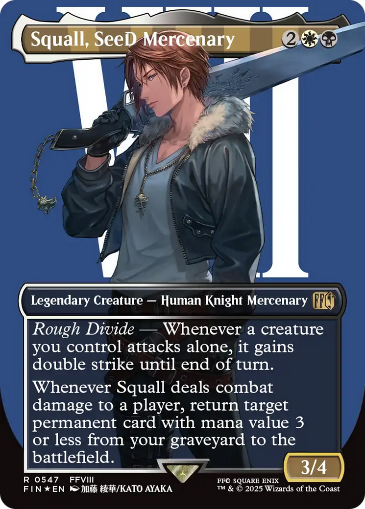 Squall, SeeD Mercenary (Borderless) (Surge Foil) [FINAL FANTASY]