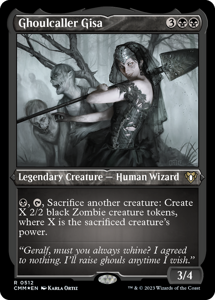 Ghoulcaller Gisa (Foil Etched) [Commander Masters]