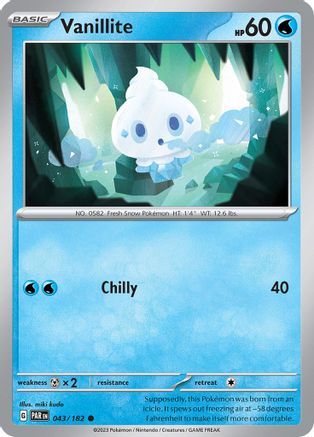 Vanillite 043  SV04 Paradox Rift - Common