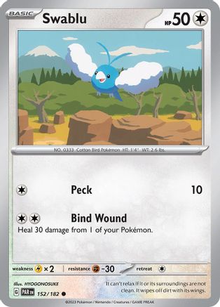 Swablu 152/182  SV04 Paradox Rift - Common