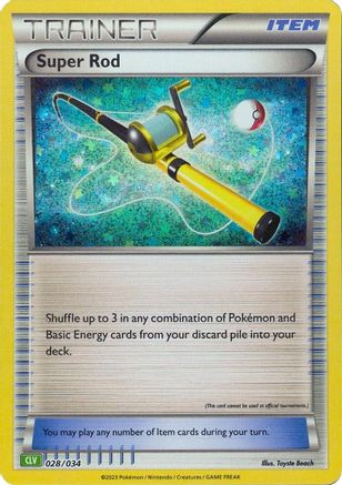 Super Rod (CLV) 028  - Holofoil Trading Card Game Classic - Classic Collection