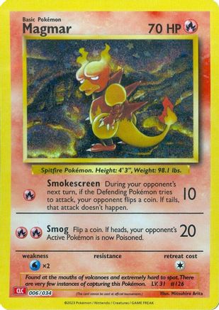 Magmar 006  - Holofoil Trading Card Game Classic - Classic Collection