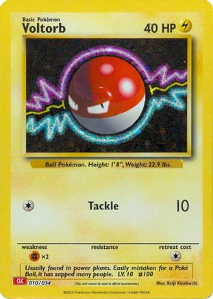 Voltorb 010  - Holofoil Trading Card Game Classic - Classic Collection