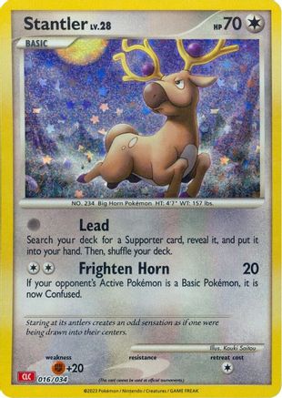 Stantler 016  - Holofoil Trading Card Game Classic - Classic Collection