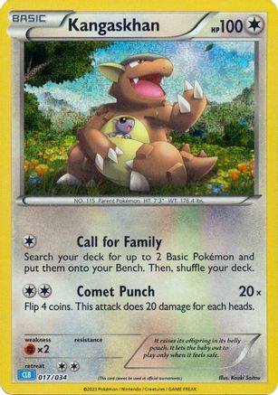 Kangaskhan 017  - Holofoil Trading Card Game Classic - Classic Collection