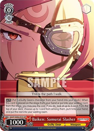 Baiken: Samurai Slasher (SR) (GGST/SX06-055S SR) - Guilty Gear -Strive-