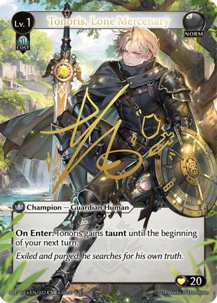 Tonoris, Lone Mercenary (CSR) (ALC1E) (012) - Alchemical Revolution Foil