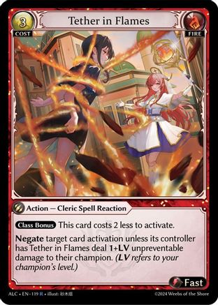 Tether in Flames (119) - Alchemical Revolution Foil
