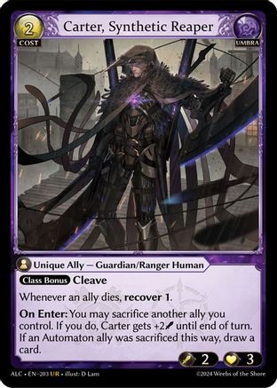 Carter, Synthetic Reaper (203) - Alchemical Revolution Foil