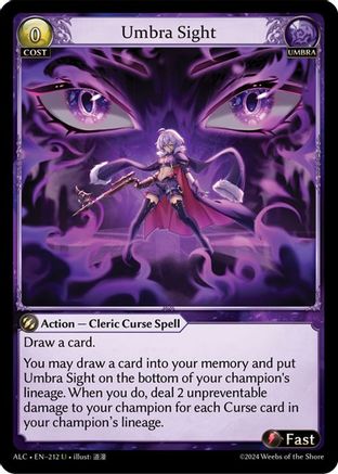 Umbra Sight (212) - Alchemical Revolution Foil
