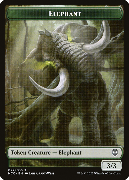 Elephant (TNCC-022) - New Capenna Commander Tokens Foil