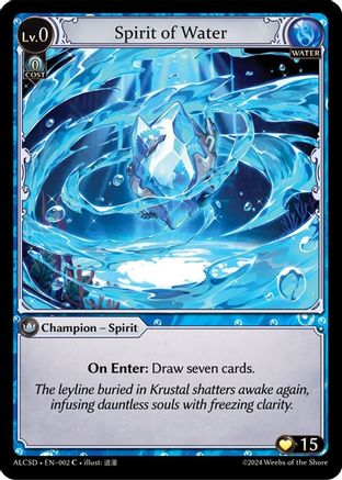 Spirit of Water (002) - Alchemical Revolution Starter Decks