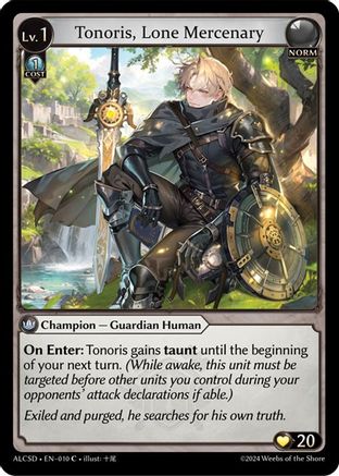 Tonoris, Lone Mercenary (010) - Alchemical Revolution Starter Decks