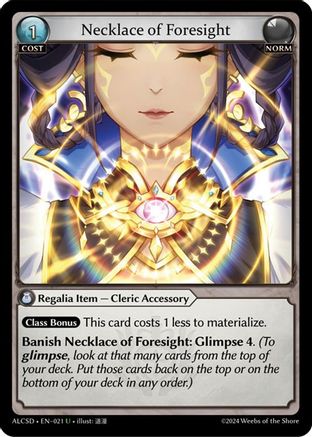 Necklace of Foresight (021) - Alchemical Revolution Starter Decks