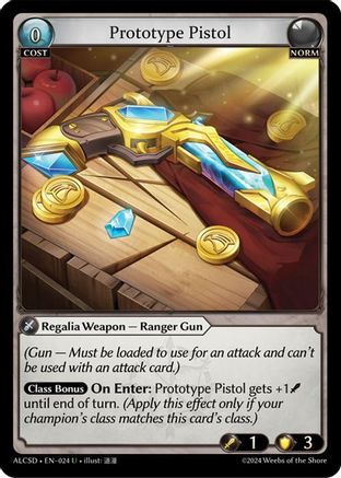 Prototype Pistol (024) - Alchemical Revolution Starter Decks Foil