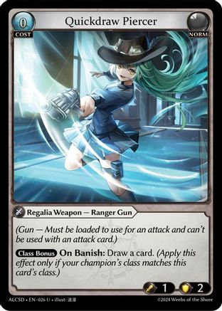 Quickdraw Piercer (026) - Alchemical Revolution Starter Decks Foil