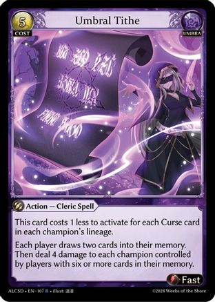Umbral Tithe (107) - Alchemical Revolution Starter Decks