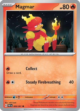 Magmar 009  SV Paldean Fates - Common