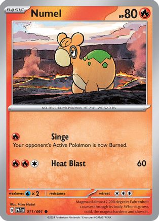 Numel 011  SV Paldean Fates - Common