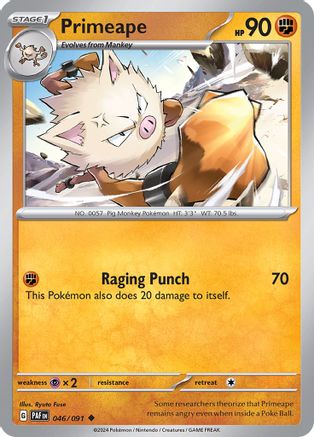 Primeape 046/091  SV Paldean Fates - Uncommon