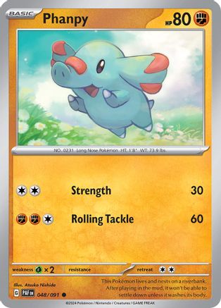 Phanpy 048  SV Paldean Fates - Common