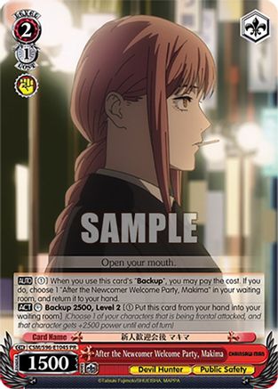 After the Newcomer Welcome Party, Makima (Foil) (CSM/S96-E104S PR) - Chainsaw Man