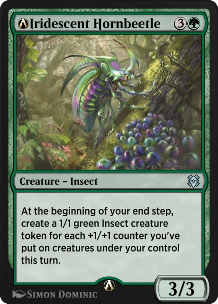 A-Iridescent Hornbeetle (ZNR-A-187) - Zendikar Rising
