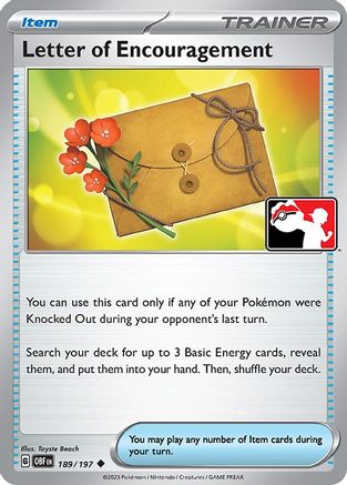 Letter of Encouragement 189  Prize Pack Series Cards - Uncommon