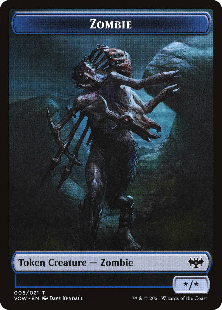 Zombie (VOW-005) - Innistrad: Crimson Vow Tokens Foil