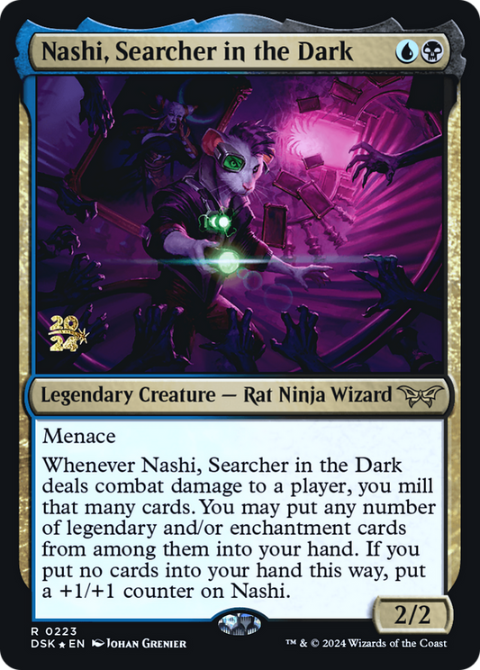 Nashi, Searcher in the Dark [Duskmourn: House of Horror Prerelease Promos]