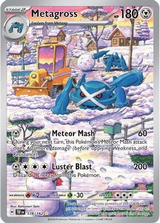 Metagross 178/162  - Holofoil SV05 Temporal Forces - Illustration Rare