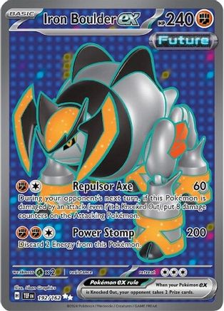Iron Boulder ex 192/162  - Holofoil SV05 Temporal Forces - Ultra Rare