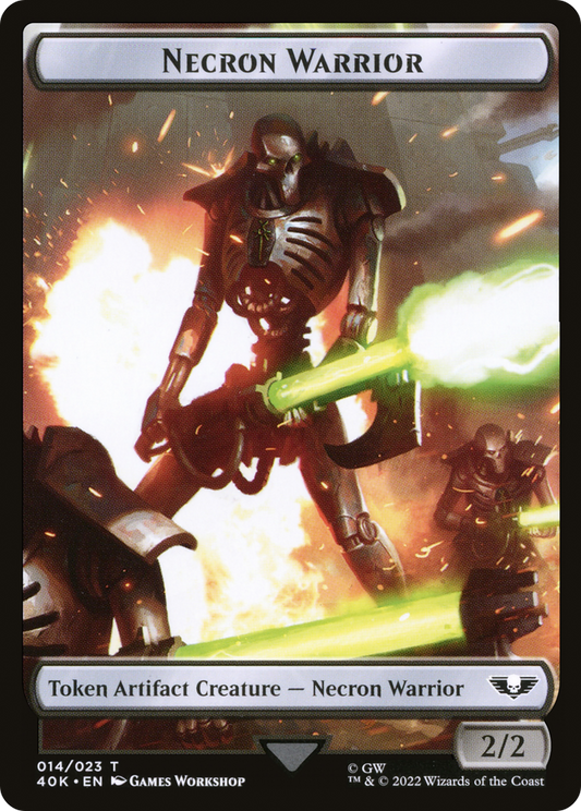 Necron Warrior (T40K-014) - Warhammer 40,000 Tokens