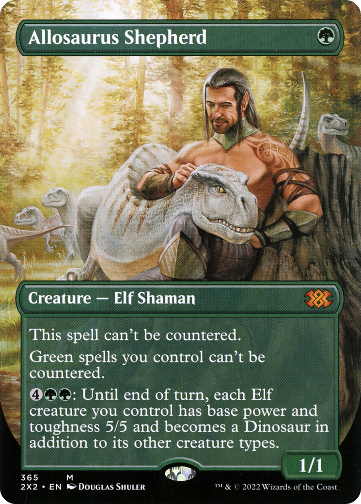 Allosaurus Shepherd (Borderless Alternate Art) [Double Masters 2022]