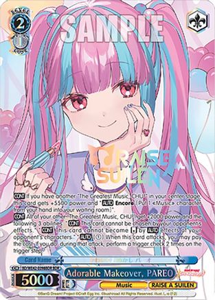 Adorable Makeover, PAREO (BDR) (BD/WE42-E098BDR BDR) - BanG Dream! Girls Band Party! Countdown Collection Premium Booster