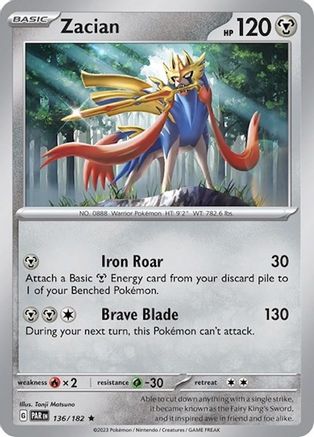 Zacian - 136/182/182  Deck Exclusives - Rare