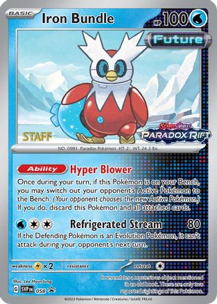 Iron Bundle 058  - Holofoil SV Scarlet & Violet Promo Cards - Promo