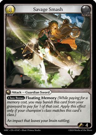 Savage Smash (070) - Mercurial Heart Foil