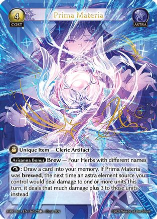 Prima Materia (CSR) (165) - Mercurial Heart Foil