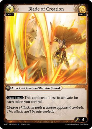 Blade of Creation (172) - Mercurial Heart Foil