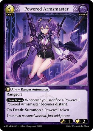 Powered Armsmaster (185) - Mercurial Heart Foil