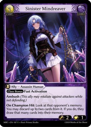 Sinister Mindreaver (187) - Mercurial Heart Foil