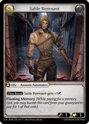 Sable Remnant (017) - Tristan ReCollection Shadowdancer