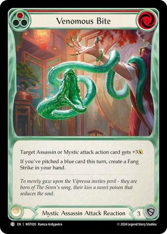 Venomous Bite (Red) [MST020] (Part the Mistveil)  Rainbow Foil