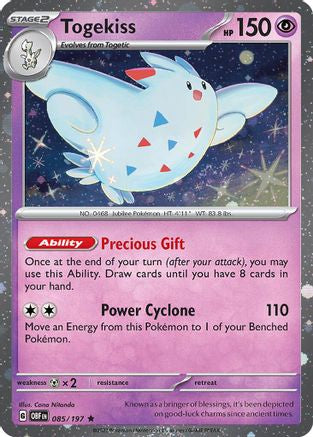 Togekiss - 085/197 (Cosmos Holo)/197  - Holofoil Blister Exclusives - Promo