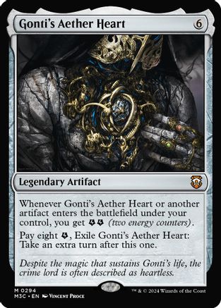 Gonti's Aether Heart (Ripple Foil) [Modern Horizons 3 Commander]