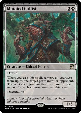 Mutated Cultist (Ripple Foil) [Modern Horizons 3 Commander]