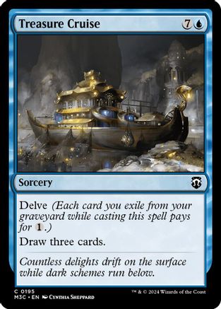 Treasure Cruise (Ripple Foil) [Modern Horizons 3 Commander]