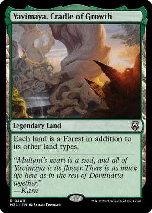 Yavimaya, Cradle of Growth (Ripple Foil) [Modern Horizons 3 Commander]